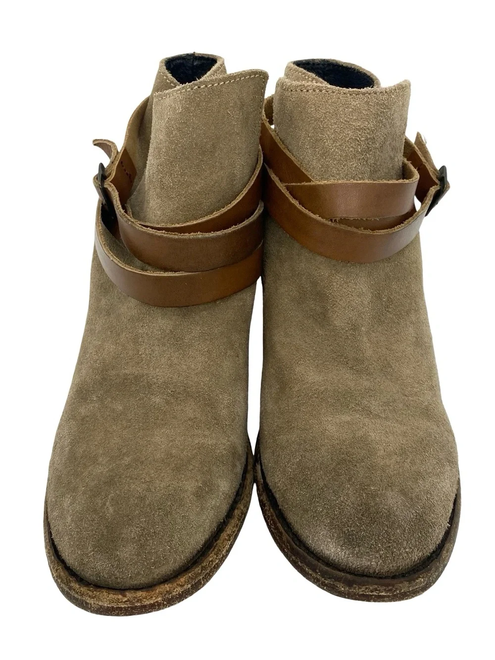 H by Hudson Horrigan Suede Ankle Boots Leather Size 37 / US Size 6